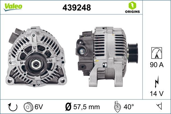 ALTERNATÖR 90A PARTNER -BERLINGO 1.9D DW8 542489