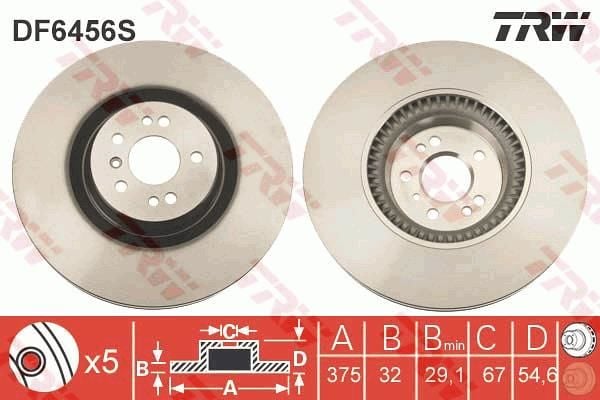 FREN DİSKİ ÖN AKS MERCEDES-BENZ GL-CLASS X164 M-CLASS W164 R-CLASS W251 V251