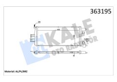 RENAULT SCENIC IV GRAND SCENIC IV 1.5DCI 16 MT ARA SOĞUTUCU BRAZING 456X198X16 SU RADYATÖR