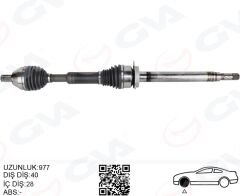 ÖN AKS KOMPLE SAG VOLVO XC60 I 15 17 D3-D4 MANUEL 6 VITES