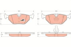 FREN BALATASI ARKA BMW E46 E36 E85 ABS li