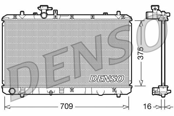 RADİATOR. ENGİNE COOLİNG FIAT SEDICI 06-14