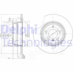 FREN DISKI ARKA BMW X5 E53 00 06