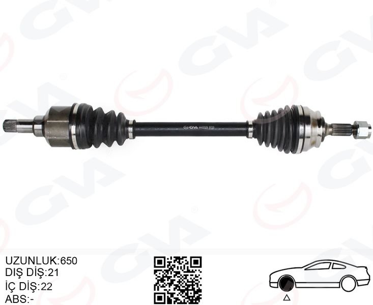 KOMPLE AKS SOL ON PSA 2008 I 1.2 M-T 05- CITROEN C3 III 1.2 M-T 16- C4 CACTUS 1.2 M-T 14-