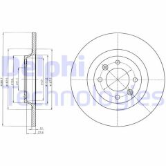 FREN DİSKİ ÇİFTLİ PAKET . DELİKSİZ ARKA CITROEN // DS // PEUGEOT; C4. DS4 // DS4 // 3008. 308 09/20 07
