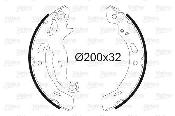 ARKA PABUÇ BALATA FIESTA VI 1.25-1.4-1.6TDCİ 08 MAZDA 2 1.3 1.4 1.5 1.6MZR 08 200x32