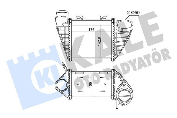 İNTERCOOLER VOLKSWAGEN GOLF III-GOLF IV-VENTO 1.9 TDI 93 97