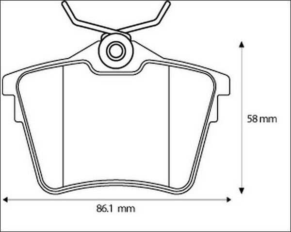 ARKA FREN BALATASI PEUGEOT P407 1.6 HDI 1.8-2.0 04 607 00 CITROEN C5 08