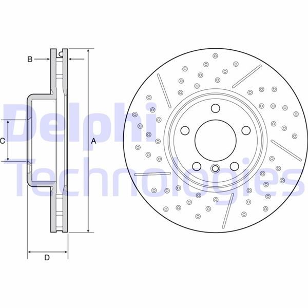 FREN DISKI ON ADET BMW F20 F22 F23 F32 F34 F36 M-SPOR PAKET DELIKLI