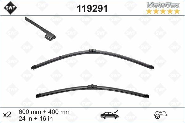 SİLECEK 60 45 X2 FLATBLADE-MUZ TİPİ BMW 3 SERİES E92 06