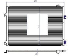 KLİMA KONDENSERİ CLIO SYMBOL 1.5 DCI 04 MEK 658x411x16