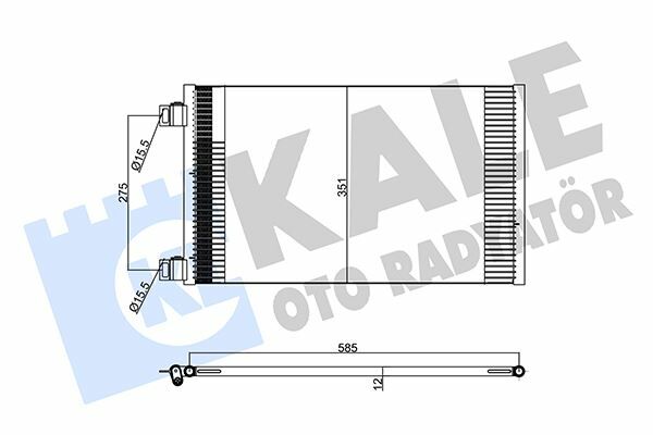 KLIMA RADYATORU MERCEDES CITAN W415 12 . RENAULT KANGOO III 08