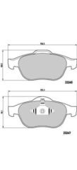 ÖN FREN BALATASI RENAULT SCENIC II 03 GRAND SCENIC II 03 1.5dCi 1.6 1.9dCi 2.0 2.0dCi