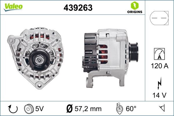 ALTERNATÖR 120A PASSAT -VARIANT-A6 96-05 -A4 95-00 1.6-1.8-1.8T-1.8T 20V-2.0