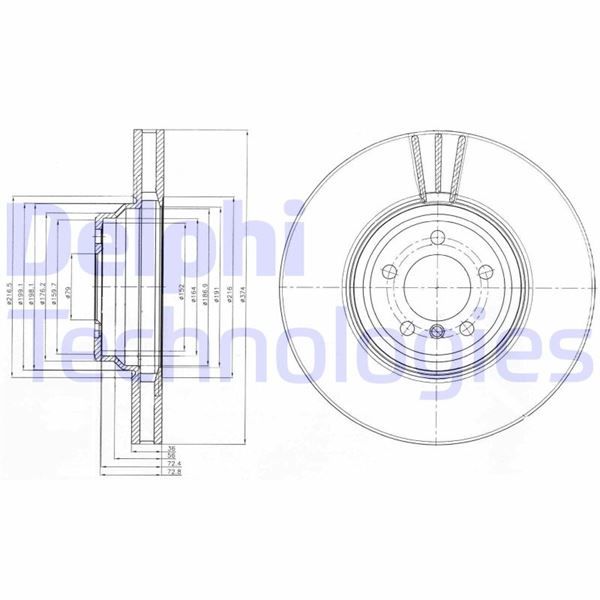 FREN DİSKİ TEKLİ PAKET . DELİKLİ ÖN BMW 760 01/2003 12/2009
