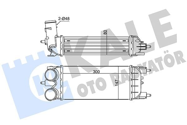 İNTERCOOLER CITROEN C5 III-PEUGEOT 508-508 SW1.6 HDI 08