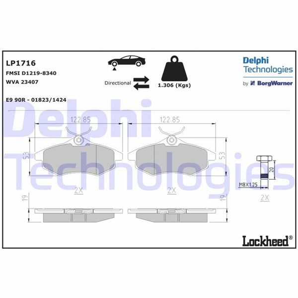 ÖN FREN BALATASI CITROEN C2 03 12 C3 02 09