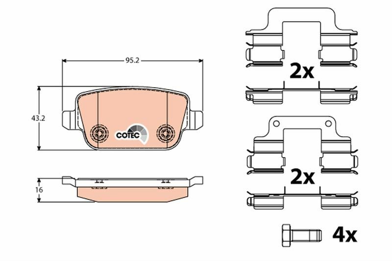 ARKA FREN BALATASI MONDEO IV CA2 07 14 S-MAX 09 06 S-MAX 09 KUGA I 08 12 GALAXY III 06 VOLVO S80 II 06 S80 07 V70 06 V70 07 XC70 06 FREELANDER 2 2.2