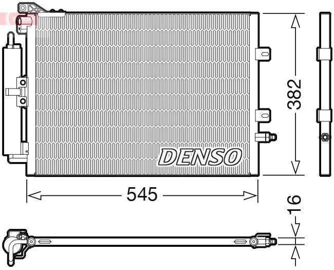CONDENSER. AİR CONDİTİONİNG RENAULT CLIO III 05-14