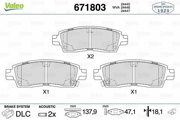 DİSK FREN BALATASI ARKA CHEVROLET TRAILBLAZER 4.2 AWD 09-01-09-08 ISUZU ASCENDER 4.2-5.3 AWD 03.03 SAAB 9-7X 4.2-5.3 06-04-07-12