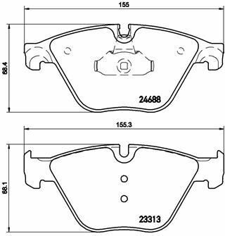 ÖN BALATA BMW F07 F10 F18 09 525D 3.0D-528İ 530D-530D F11 5 10 F12 6 11 13 F06 11 F01 F02