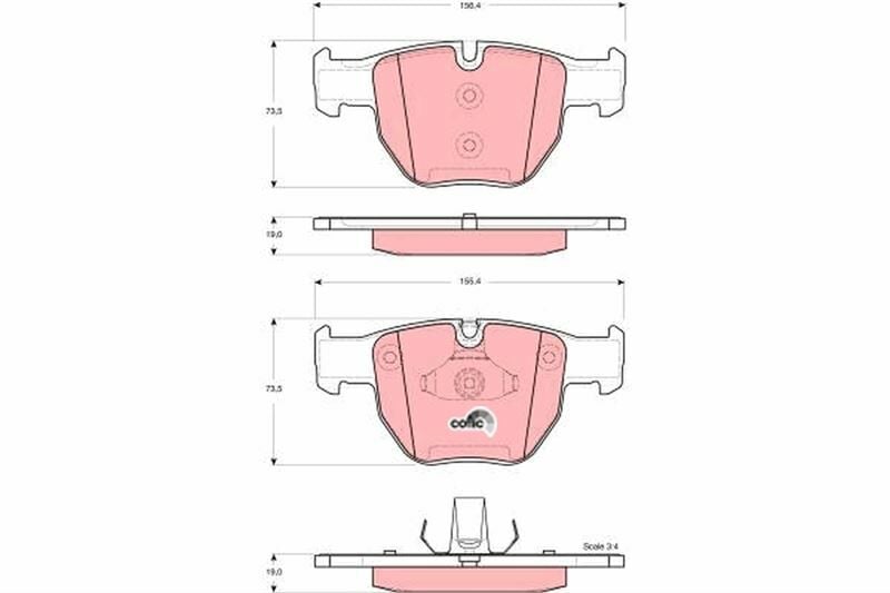 ÖN BALATA LANDROVER RANGE ROVER III 3.0D 2002-2012 3.6D 2006-2012 4.2 2005-2012 4.4 2002-2012 SFC500080