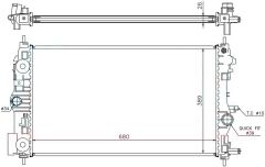RADYATOR BRAZİNG AT 680X378X26 INSİGNİA 1.4İ 2008 / ZAFİRA 1.4İ 2011 630745
