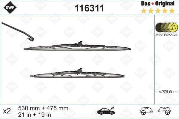 SWF X2 530 475 MM ST YT VW GOLF 07; 93