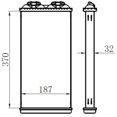 KALORİFER BRAZİNG HEATER A/M 370X190X32 F2000 71925