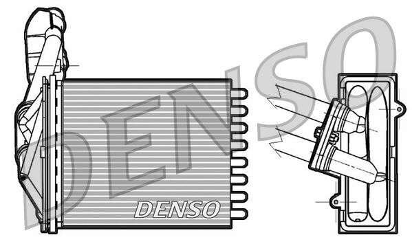 HEAT EXCHANGER. İNTERİOR HEATİNG FIAT 500 C 312 07-