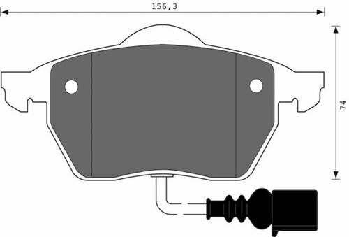 ÖN BALATA GOLF IV 97 -BORA-AUDI A3 1.8 T 01-03 -TT 1.8 00 LEON 99-06 TOLEDO 99-06 OCTAVIA
