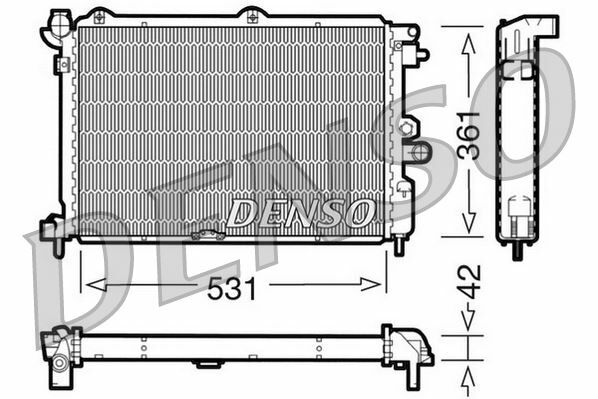 RADİATOR. ENGİNE COOLİNG OPEL VECTRA A 88-95