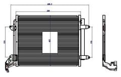 KLİMA KONDENSERİ VW TİGUAN 07 580X450X16 OTO.-MEK.
