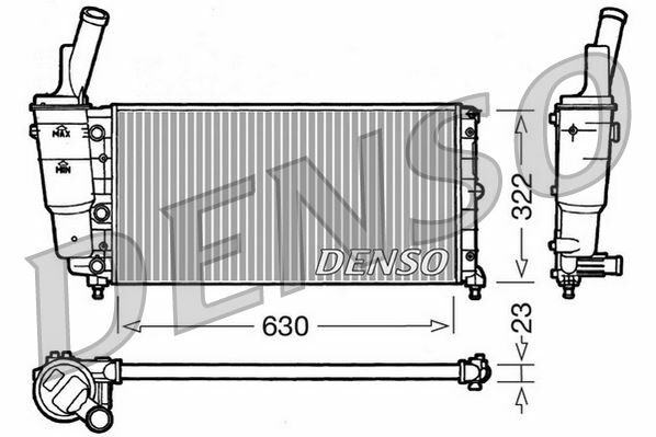 RADİATOR. ENGİNE COOLİNG FIAT PUNTO 93-00