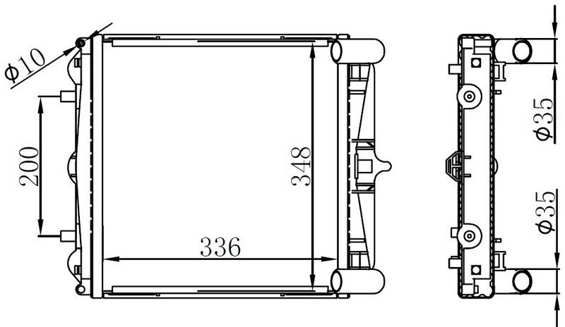 RADYATOR BRAZİNG MT 336X348X22 911 97 / BOXSTER 96 63776