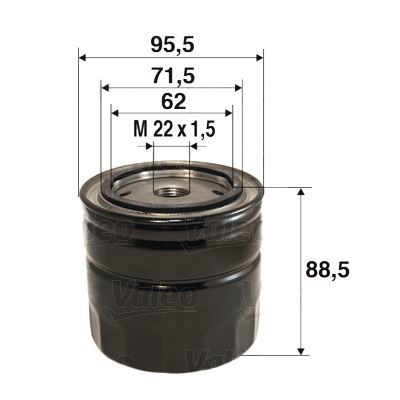 YAĞ FİLTRESİ FORD COUGAR 2.5 V6 24V-MONDEO II 2.5