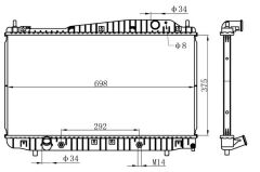 RADYATÖR BRAZİNG EVANDA 2.0I 02 Otom.Şanz. 375x698x26 BDW006