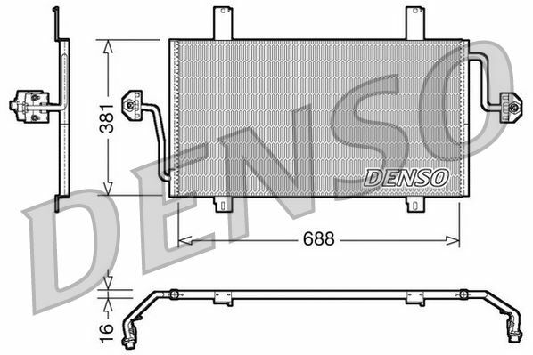 CONDENSER. AİR CONDİTİONİNG OPEL MOVANO A 98-