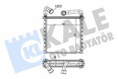 KALORİFER RADYATÖRÜ GOLF 7-PASSAT-TIGUAN-CRAFTER-OCTAVIA-SUPERB-ATECA-Q3 13 164X167X26