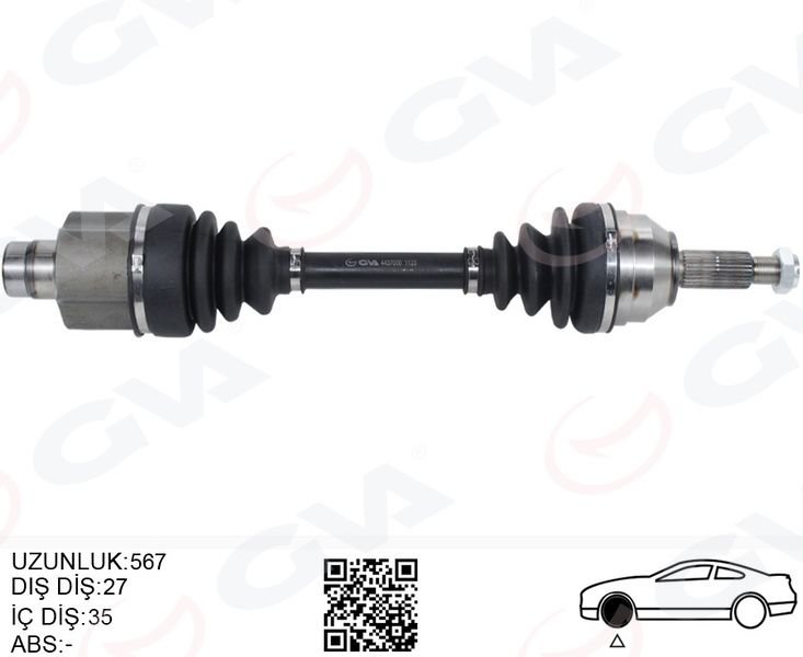 ON AKS KOMPLE SAG MONDEO I -II 1.6- 1.8- 2.0 93 00