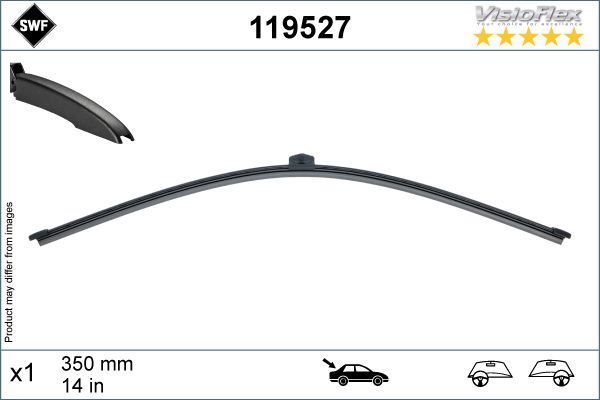 SWF VisioFlex Flat Blade X1 340 mm ARKA AUDI A3. BMW X1. VW Touareg