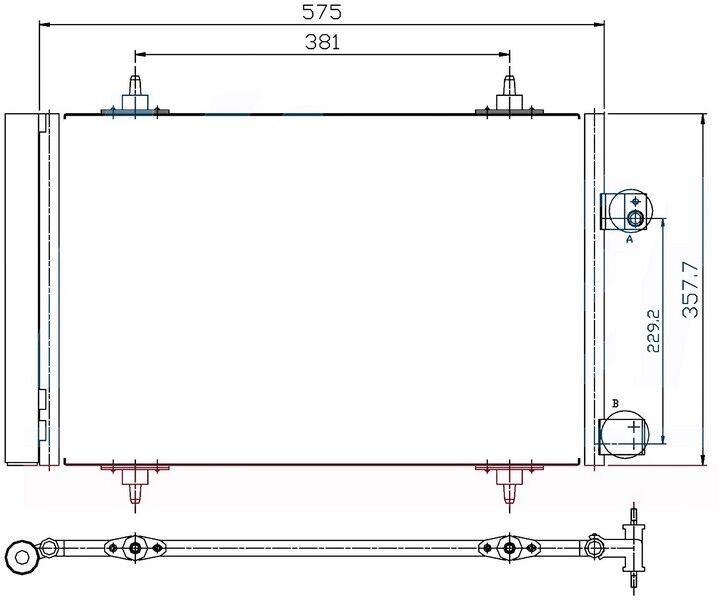 KLİMA BRAZİNG CONDENSER 508 2.0 HDİ 2008 /C5 2.0HDİ 2008 940239