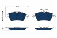 ARKA DİSK BALATA ELEKTRİKLİ ARAÇLAR İÇİN CITROEN DS5-DS DS 5 KF -PEUGEOT 3008 MPV 0U -508 I 8D