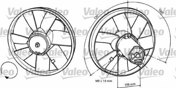 FAN MOTORU GOLF III-IV-CADDY II-PASSAT-CORDOBA 93-99 IBIZA II 1.4-1.8-1.9SDI-1.9TDI-2.0 AC