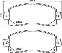 ÖN DİSK FREN BALATASI SUBARU IMPREZA 1.6/2.0 10/16