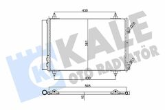 KLİMA KONDENSERİ BERLINGO-PARTNER 08 C4 04 307 00 1.4 16V1.6 16V-2.0 16V AL/AL 570x359x16