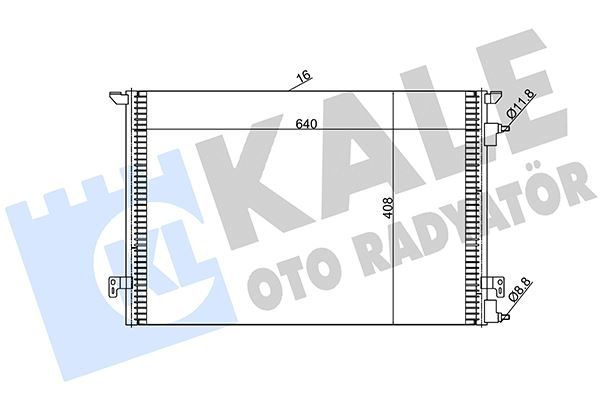 KLİMA KONDENSERİ VECTRA C-SIGNUM-FIAT CROMA AL/AL 640x408x16