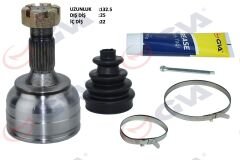 AKS KAFASI DIŞ ÖN PEUGEOT 307 1.4i 00-07 25x22x58.5 134.5mm