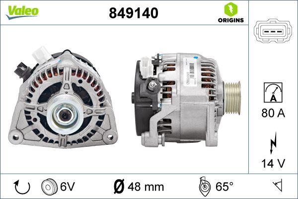 ALTERNATÖR Focus 1064384-98AB10300DA-98AB10300DB-98AB10300DD-98AB10300DC-1215770-1070804-1136328-1144181-98AB10300DH