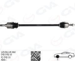 KOMPLE AKS SAG ON FIAT GRANDE PUNTO 199 1.2 MPI M-T 05-12